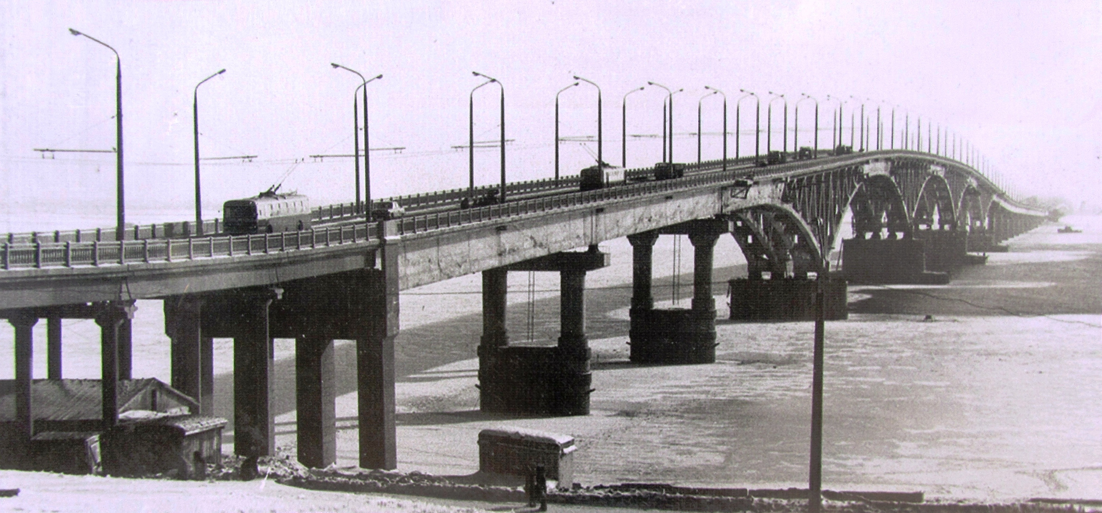 Энгельсский мост старый Саратов