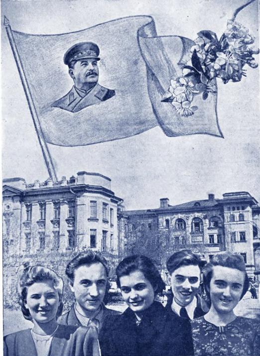 Мая 1951. 1 Мая 1951 Сталин. Митинги Гагарин студенты университета.