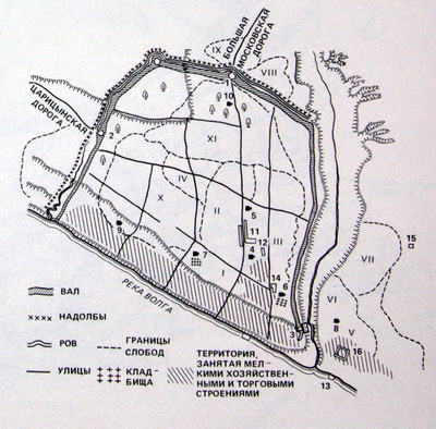 Старая карта саратова